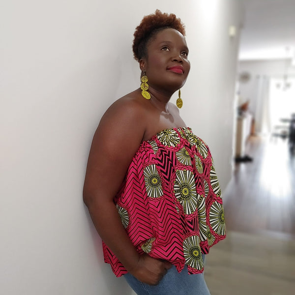 Strapless Top - African Print