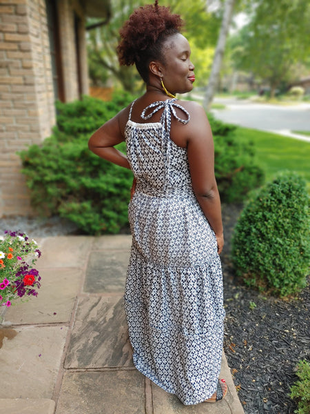 Embroidered Eyelet Maxi Dress