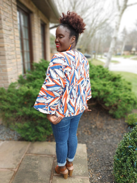 Cotton Printed Tunic Blouse