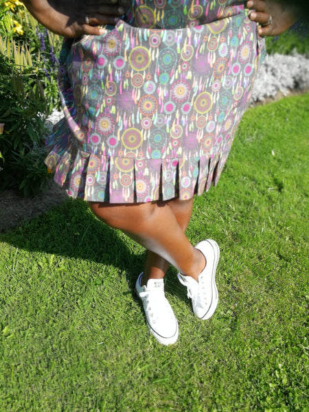 Cotton Dreamcatcher Print Shift Dress