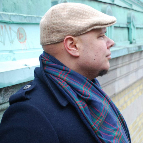 Unisex Plaid & Fleece Blanket Scarf