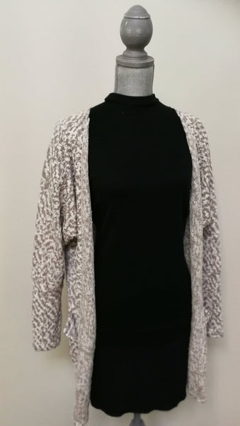 LOL Cardigan - Beige and Grey