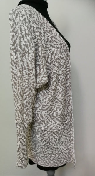 LOL Cardigan - Beige and Grey