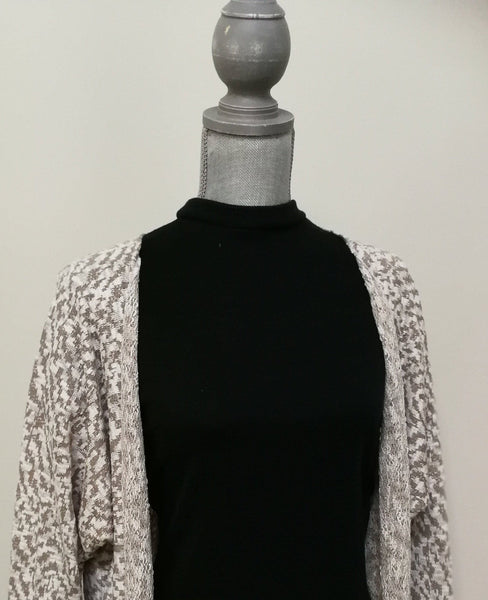 LOL Cardigan - Beige and Grey