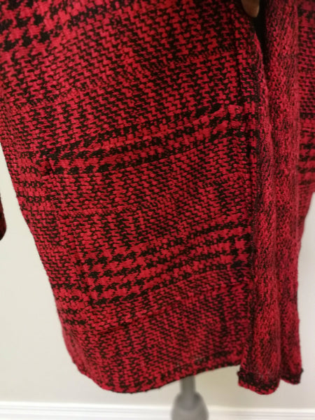 LOL Cardigan - Black and Red