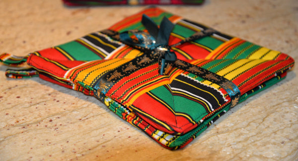 African Wax Print Kitchen Pot Holders