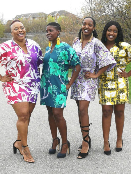 Hawaiian Floral Shift Dress