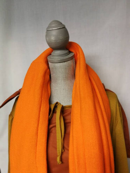 Orange Sweater Infinity Scarf