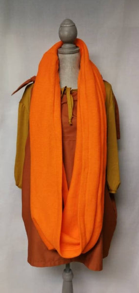 Orange Sweater Infinity Scarf