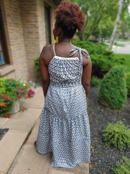 Embroidered Eyelet Maxi Dress